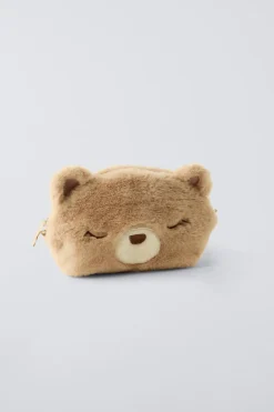 Niños ZARA 1½ - 6 Años·Accesorios|6 - 14 Años·Accesorios<NECESER OSITO EFECTO PELO