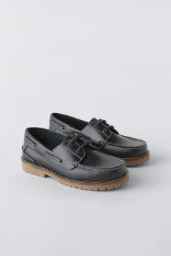 Niños ZARA 6 - 14 Años·Zapatos|6 - 14 Años·Zapatos<NÁUTICO PIEL