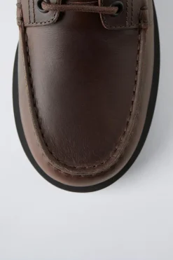 Niños ZARA 6 - 14 Años·Zapatos|6 - 14 Años·Zapatos<NÁUTICO PIEL