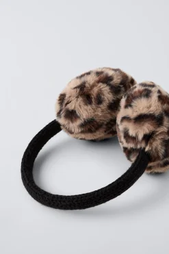 Niños ZARA 1½ - 6 Años·Accesorios|6 - 14 Años·Accesorios<OREJERAS EFECTO PELO ANIMAL PRINT