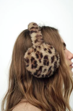 Discount OREJERAS EFECTO PELO ESTAMPADO ANIMAL Mujer Accesorios / Bisuteria