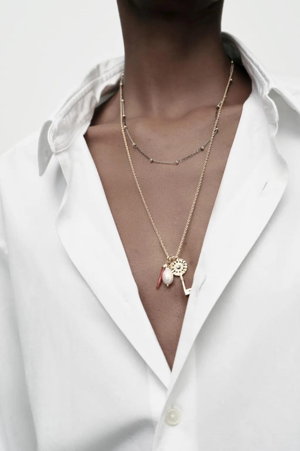 Discount PACK 2 COLLARES CHARMS Mujer Accesorios / Bisuteria