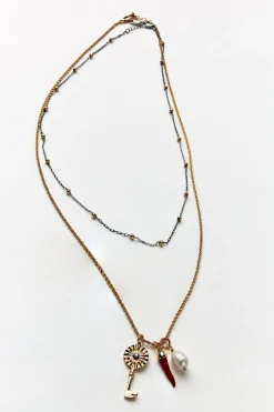 Discount PACK 2 COLLARES CHARMS Mujer Accesorios / Bisuteria