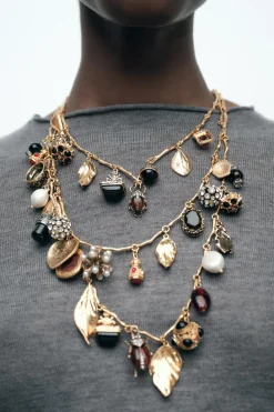 New PACK 3 COLLARES MULTICHARMS Mujer Accesorios / Bisuteria