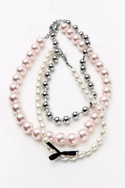 Outlet PACK 3 COLLARES PERLAS Mujer Accesorios / Bisuteria
