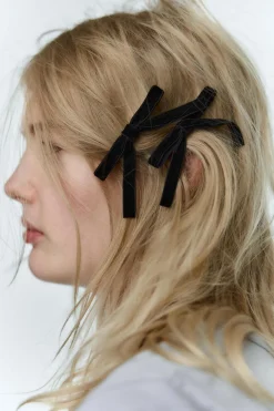 Hot PACK 4 PINZAS PELO LAZO TERCIOPELO Mujer Accesorios / Bisuteria