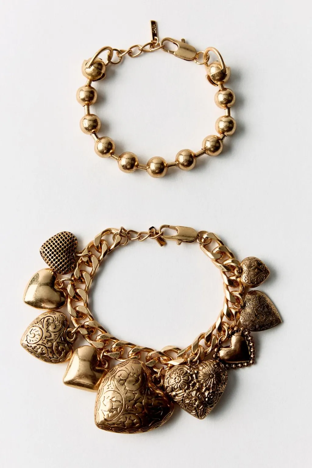 Discount PACK 2 PULSERAS BOLAS CORAZONES Mujer Accesorios / Bisuteria