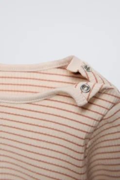 Niños ZARA 0 - 6 Meses·Bodies / Camisas|0 - 6 Meses·Leggings / Polainas<PACK BODY Y LEGGING RAYAS RIB