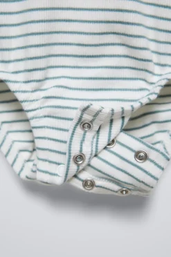 Niños ZARA 0 - 6 Meses·Bodies / Camisas|0 - 6 Meses·Leggings / Polainas<PACK BODY Y LEGGING RAYAS RIB