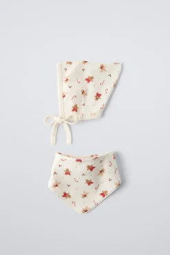 Niños ZARA 6 - 18 Meses·Accesorios / Calcetines|Accesorios / Zapatos / 0 - 14 Años<PACK CAPOTA Y BANDANA ESTAMPADO