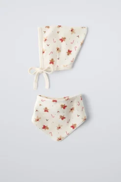 Niños ZARA 6 - 18 Meses·Accesorios / Calcetines|Accesorios / Zapatos / 0 - 14 Años<PACK CAPOTA Y BANDANA ESTAMPADO