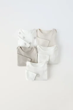 Niños ZARA 1½ - 6 Años·Ropa Interior / Calcetines|1½ - 6 Años·Ropa Interior / Calcetines<PACK CINCO BODIES CONEJITOS