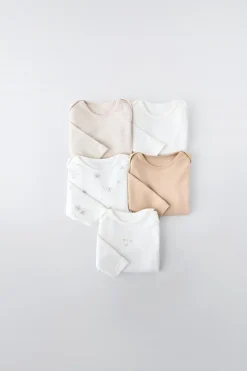 Niños ZARA 1½ - 6 Años·Ropa Interior / Calcetines|1½ - 6 Años·Ropa Interior / Calcetines<PACK CINCO BODIES DIENTES DE LEÓN