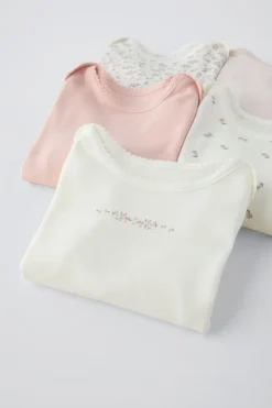 Niños ZARA 1½ - 6 Años·Ropa Interior / Calcetines|6 - 18 Meses·Bodies<PACK CINCO BODIES FLORECITAS