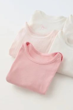 Niños ZARA 1½ - 6 Años·Ropa Interior / Calcetines|0 - 6 Meses·Bodies / Camisas<PACK CINCO BODIES LACITOS