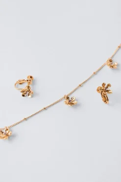 Niños ZARA 1½ - 6 Años·Accesorios|6 - 14 Años·Accesorios<PACK COLLAR Y PENDITES CLIP FLORES