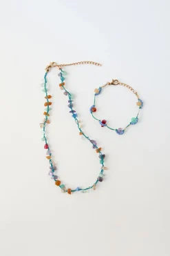 Niños ZARA 1½ - 6 Años·Accesorios|6 - 14 Años·Accesorios<PACK COLLAR Y PULSERA PIEDRITAS