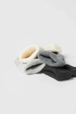 Niños ZARA 0 - 6 Meses·Ropa Interior / Pijamas|0 - 6 Meses·Básicos<PACK CUATRO CALCETINES COLORES