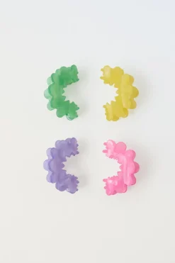 Niños ZARA 1½ - 6 Años·Accesorios|6 - 14 Años·Accesorios<PACK CUATRO PINZAS ONDAS