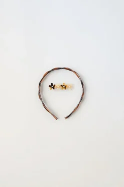 Niños ZARA 1½ - 6 Años·Accesorios|6 - 14 Años·Accesorios<PACK DIADEMA Y PINZA FLORES