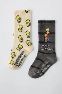 Niños ZARA 1½ - 6 Años·Licencias|1½ - 6 Años·Ropa Interior / Calcetines<PACK DOS CALCETINES BART THE SIMPSONS ™ MATT GROENING