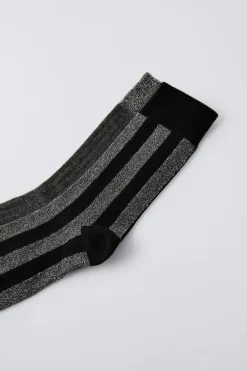 Niños ZARA 1½ - 6 Años·Ropa Interior / Calcetines|6 - 14 Años·Ropa Interior / Calcetines<PACK DOS CALCETINES BRILLO