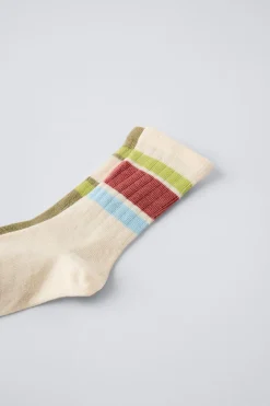 Niños ZARA 1½ - 6 Años·Ropa Interior / Calcetines|6 - 14 Años·Ropa Interior / Calcetines<PACK DOS CALCETINES LARGOS BANDAS