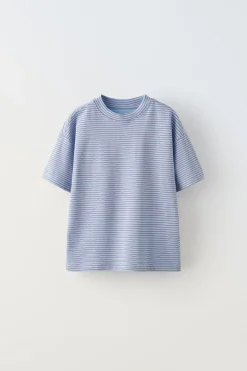 Niños ZARA 6 - 14 Años·Camisetas<PACK DOS CAMISETAS LISAS Y RAYAS
