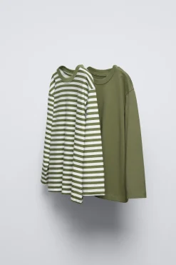 Niños ZARA 6 - 14 Años·Camisetas<PACK DOS CAMISETAS RAYAS