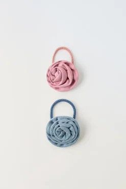 Niños ZARA 1½ - 6 Años·Accesorios|6 - 14 Años·Accesorios<PACK DOS COLETEROS FLOR DENIM