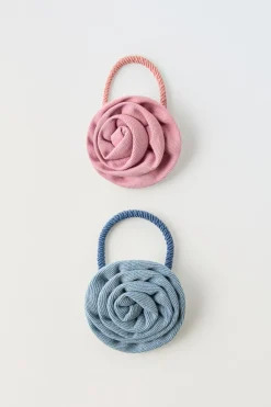 Niños ZARA 1½ - 6 Años·Accesorios|6 - 14 Años·Accesorios<PACK DOS COLETEROS FLOR DENIM