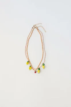 Niños ZARA 1½ - 6 Años·Accesorios|6 - 14 Años·Accesorios<PACK DOS COLLARES ABALORIOS FRUTAS