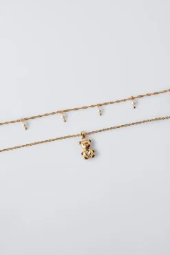 Niños ZARA 1½ - 6 Años·Accesorios|6 - 14 Años·Accesorios<PACK DOS COLLARES PERLAS Y OSITO