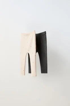Niños ZARA 0 - 6 Meses·Leggings / Polainas|0 - 6 Meses·Homewear<PACK DOS LEGGING ESTAMPADO