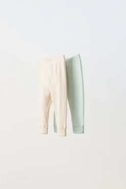 Niños ZARA 0 - 6 Meses·Leggings / Polainas|0 - 6 Meses·Homewear<PACK DOS LEGGING RIB