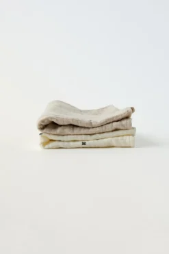 Niños ZARA 0 - 6 Meses·Básicos|6 - 18 Meses·Conjuntos<PACK DOS MUSELINAS LISA Y ESTAMPADA