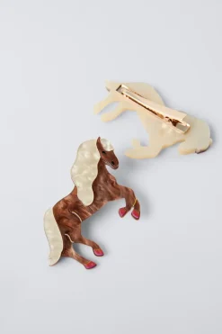 Niños ZARA 1½ - 6 Años·Accesorios|6 - 14 Años·Accesorios<PACK DOS PINZAS CABALLO