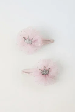 Niños ZARA 1½ - 6 Años·Accesorios|6 - 14 Años·Accesorios<PACK DOS PINZAS TUL CORONA BRILLO