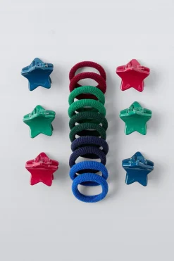 Niños ZARA 1½ - 6 Años·Accesorios|6 - 14 Años·Accesorios<PACK GOMITAS Y PINZAS ESTRELLA