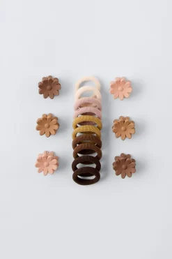 Niños ZARA 1½ - 6 Años·Accesorios|6 - 14 Años·Accesorios<PACK GOMITAS Y PINZAS FLOR