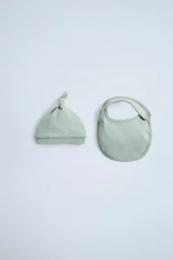 Niños ZARA 0 - 6 Meses·Homewear|Accesorios / Zapatos / 0 - 14 Años<PACK GORRO Y BABERO