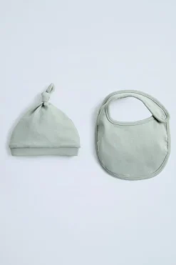 Niños ZARA 0 - 6 Meses·Homewear|Accesorios / Zapatos / 0 - 14 Años<PACK GORRO Y BABERO