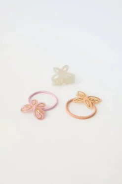 Niños ZARA 1½ - 6 Años·Accesorios|6 - 14 Años·Accesorios<PACK PINZA Y COLETEROS MARIPOSAS