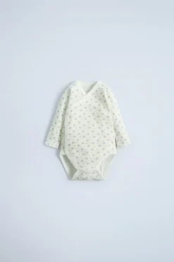 Niños ZARA 0 - 6 Meses·Bodies / Camisas|0 - 6 Meses·Ropa Interior / Pijamas<PACK TRES BODIES KIMONO ESTAMPADO