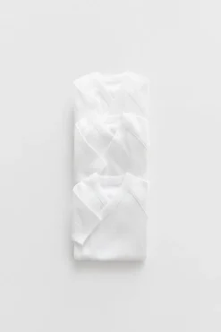 Niños ZARA 0 - 6 Meses·Bodies / Camisas|0 - 6 Meses·Ropa Interior / Pijamas<PACK TRES BODIES KIMONO MANGA CORTA