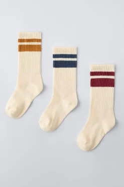Niños ZARA 1½ - 6 Años·Ropa Interior / Calcetines|6 - 14 Años·Ropa Interior / Calcetines<PACK TRES CALCETINES BANDAS