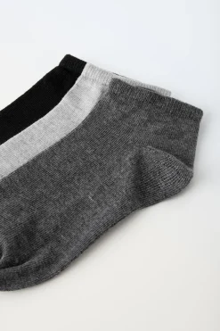 Niños ZARA 1½ - 6 Años·Ropa Interior / Calcetines|6 - 14 Años·Ropa Interior / Calcetines<PACK TRES CALCETINES CORTOS BÁSICOS