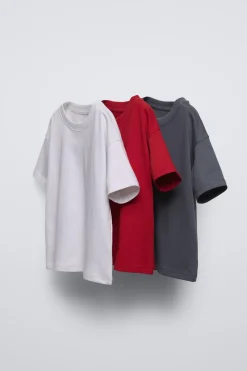 Niños ZARA 1½ - 6 Años·Camisetas|1½ - 6 Años·Camisetas<PACK TRES CAMISETAS LISAS