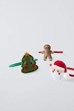 Niños ZARA 1½ - 6 Años·Accesorios|6 - 14 Años·Accesorios<PACK TRES COLETEROS PAPÁ NOEL