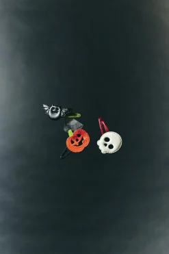 Niños ZARA 1½ - 6 Años·Accesorios|6 - 14 Años·Accesorios<PACK TRES PINZAS CALABAZA, MURCIÉLAGO Y CALAVERA